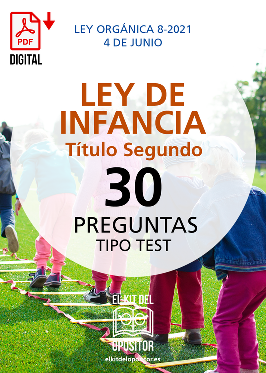 Test de LEY DE INFANCIA | Título Segundo | Ley Orgánica 8-2021, de 4 de Junio